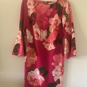 Calvin Klein floral dress.